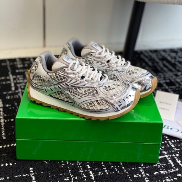 Bottega Veneta Women's Silver Sneakers